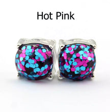 Load image into Gallery viewer, Resin Glitter Stud Earrings