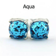 Load image into Gallery viewer, Resin Glitter Stud Earrings