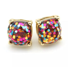Load image into Gallery viewer, Resin Glitter Stud Earrings