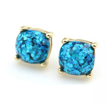 Load image into Gallery viewer, Resin Glitter Stud Earrings