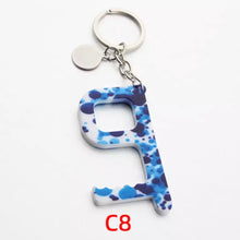 Load image into Gallery viewer, Acrylic Key Door Opener/Elevator Tool Keychain