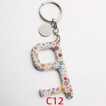 Load image into Gallery viewer, Acrylic Key Door Opener/Elevator Tool Keychain