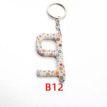Load image into Gallery viewer, Acrylic Key Door Opener/Elevator Tool Keychain