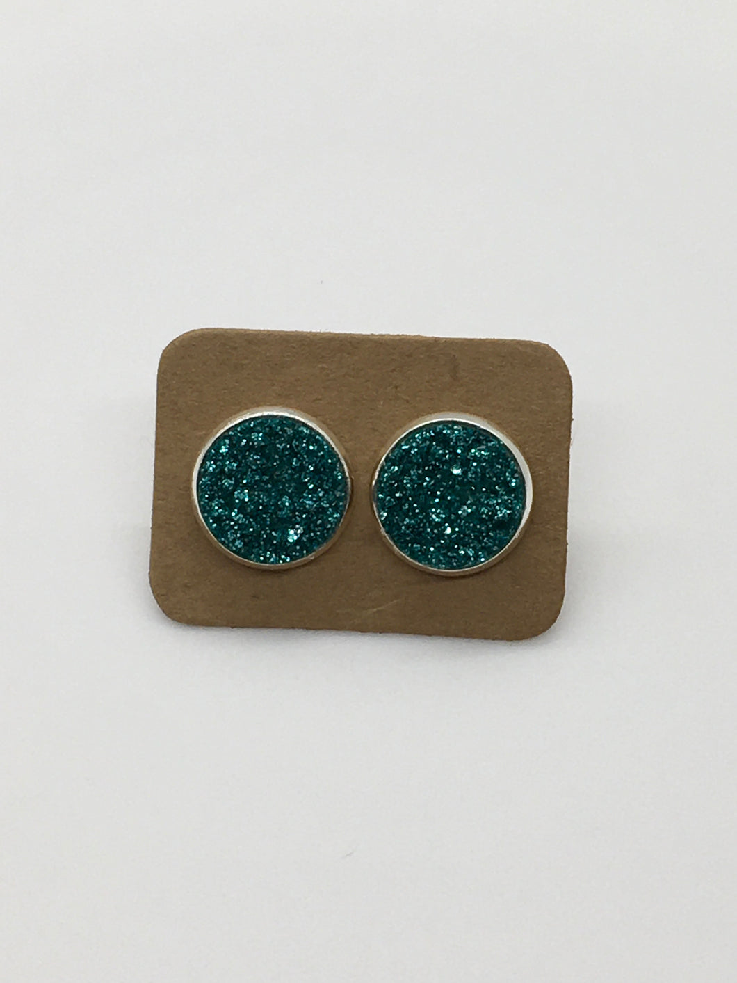 12 MM Handmade Faux Druzy Studs