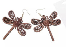 Load image into Gallery viewer, Wood Earrings - Animal
