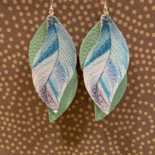 Load image into Gallery viewer, Feather Double Layer Earrings
