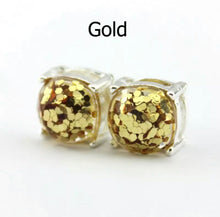 Load image into Gallery viewer, Resin Glitter Stud Earrings
