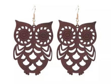 Load image into Gallery viewer, Wood Earrings - Animal
