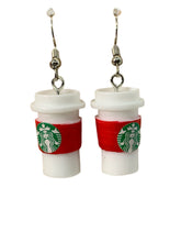 Load image into Gallery viewer, 3D Coffee Cup Earrings
