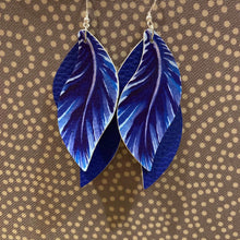Load image into Gallery viewer, Feather Double Layer Earrings

