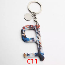 Load image into Gallery viewer, Acrylic Key Door Opener/Elevator Tool Keychain
