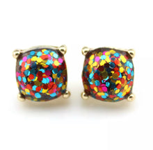 Load image into Gallery viewer, Resin Glitter Stud Earrings

