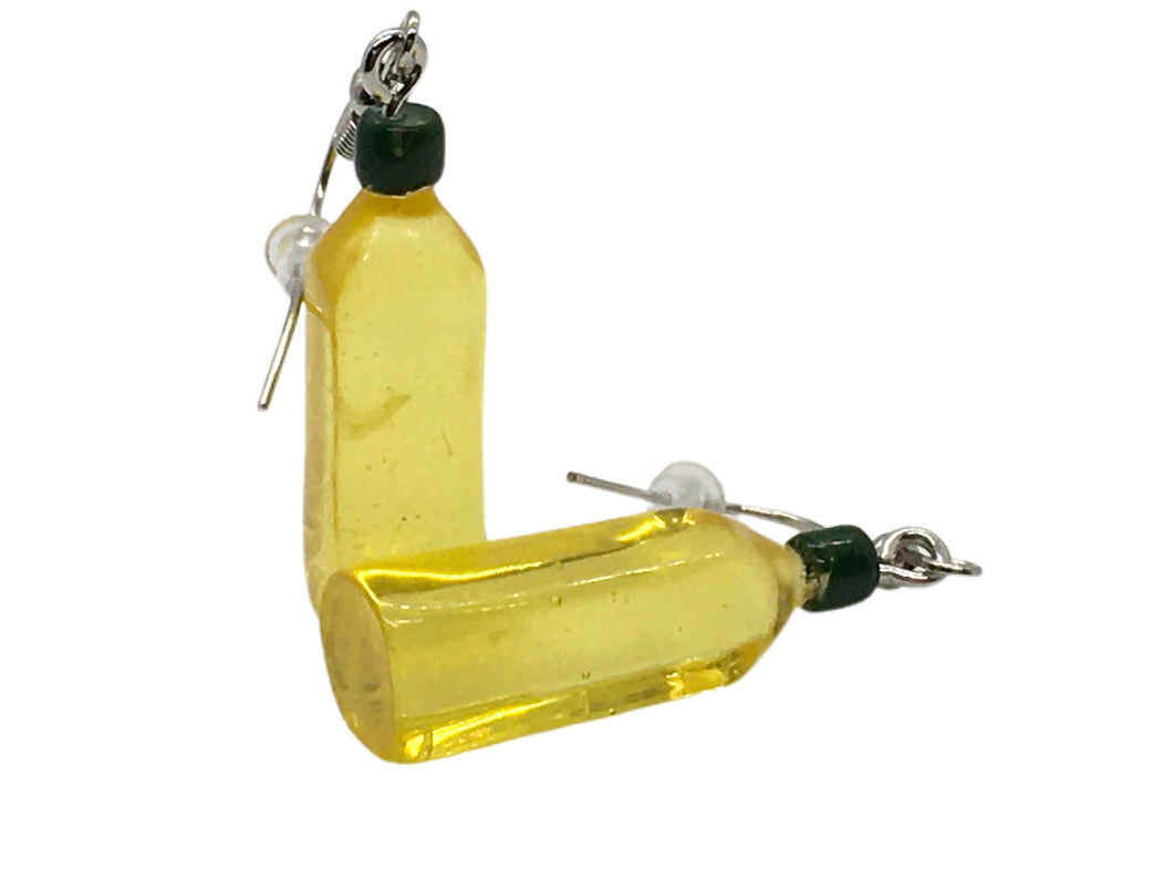 Olive Oil Novelty Drop Earrings