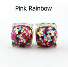 Load image into Gallery viewer, Resin Glitter Stud Earrings
