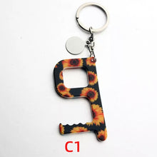 Load image into Gallery viewer, Acrylic Key Door Opener/Elevator Tool Keychain
