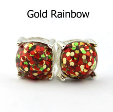Load image into Gallery viewer, Resin Glitter Stud Earrings
