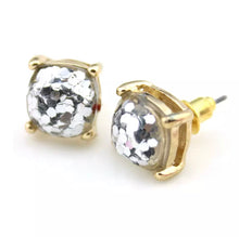 Load image into Gallery viewer, Resin Glitter Stud Earrings
